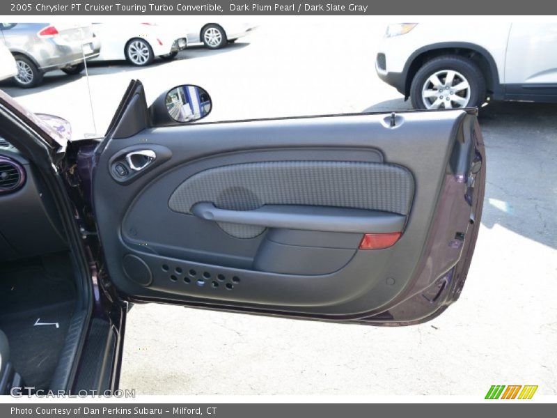 Dark Plum Pearl / Dark Slate Gray 2005 Chrysler PT Cruiser Touring Turbo Convertible