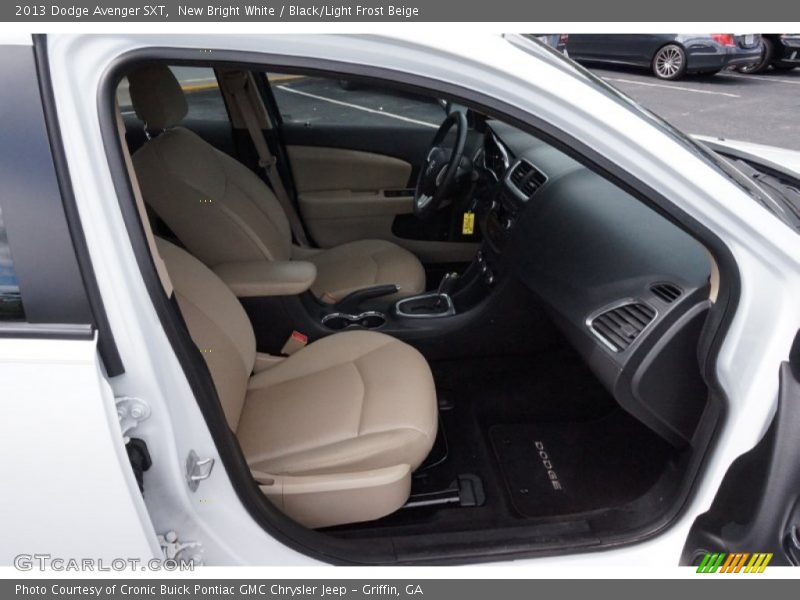New Bright White / Black/Light Frost Beige 2013 Dodge Avenger SXT