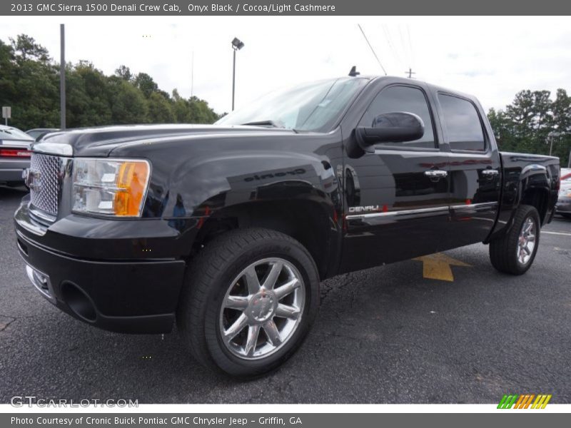 Onyx Black / Cocoa/Light Cashmere 2013 GMC Sierra 1500 Denali Crew Cab