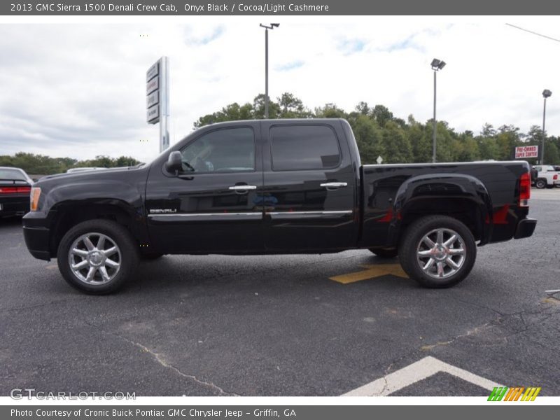 Onyx Black / Cocoa/Light Cashmere 2013 GMC Sierra 1500 Denali Crew Cab