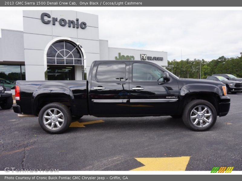 Onyx Black / Cocoa/Light Cashmere 2013 GMC Sierra 1500 Denali Crew Cab