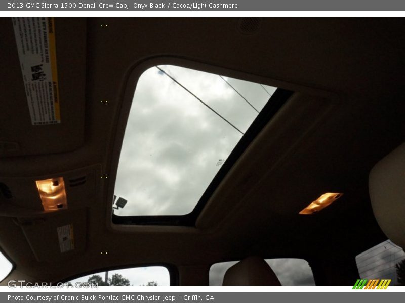 Onyx Black / Cocoa/Light Cashmere 2013 GMC Sierra 1500 Denali Crew Cab