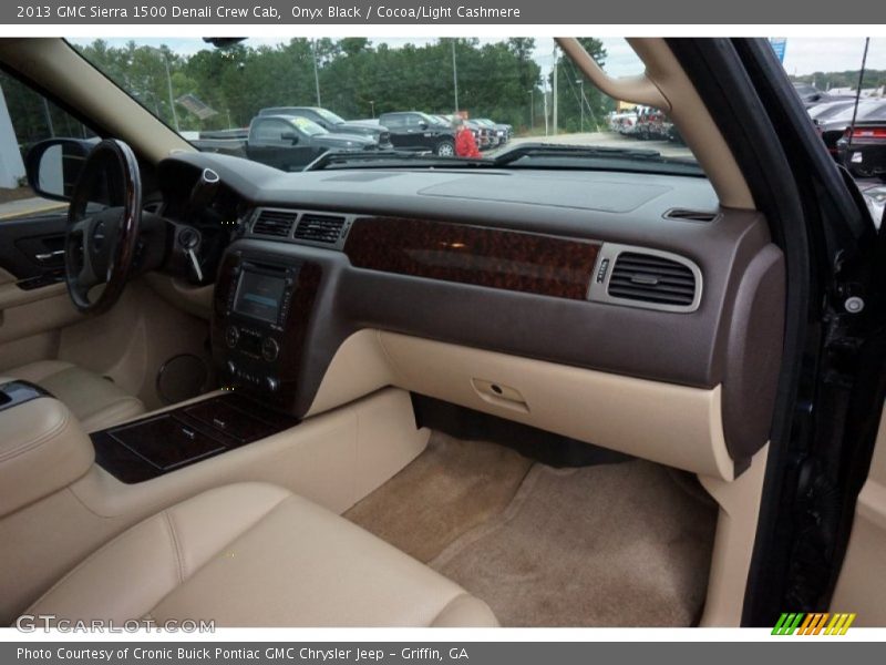 Onyx Black / Cocoa/Light Cashmere 2013 GMC Sierra 1500 Denali Crew Cab