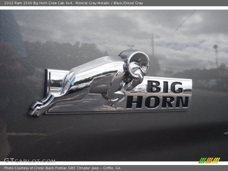 Mineral Gray Metallic / Black/Diesel Gray 2013 Ram 1500 Big Horn Crew Cab 4x4