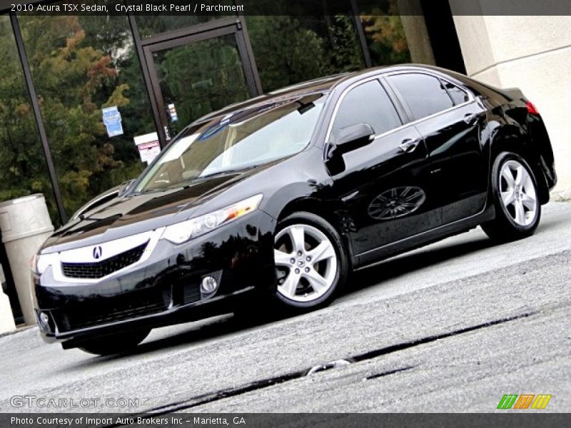 Crystal Black Pearl / Parchment 2010 Acura TSX Sedan