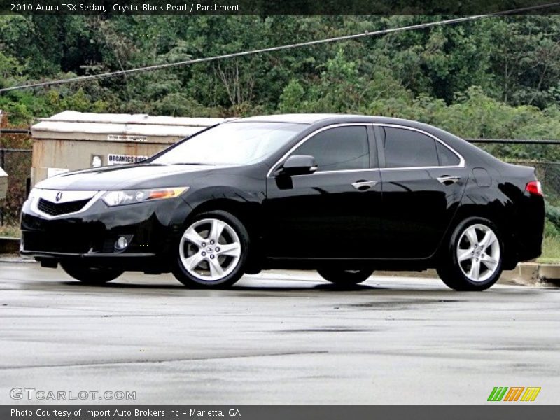 Crystal Black Pearl / Parchment 2010 Acura TSX Sedan
