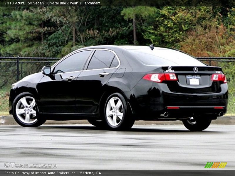 Crystal Black Pearl / Parchment 2010 Acura TSX Sedan