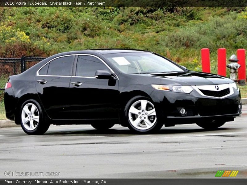Crystal Black Pearl / Parchment 2010 Acura TSX Sedan