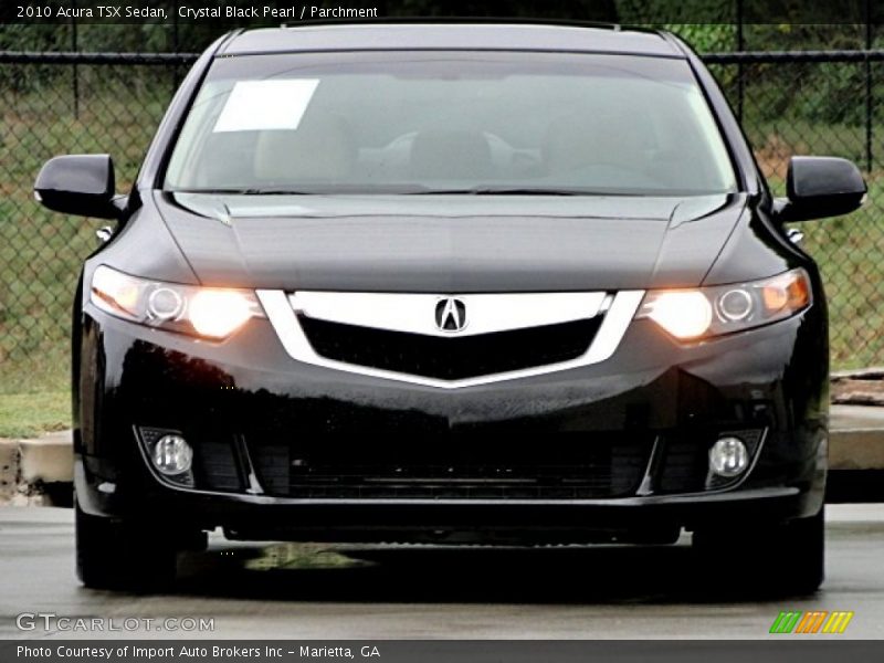 Crystal Black Pearl / Parchment 2010 Acura TSX Sedan