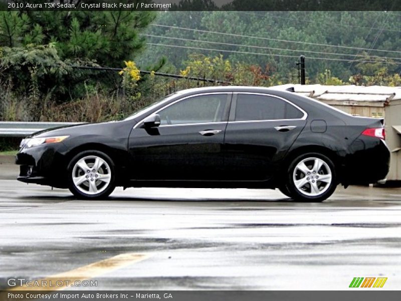 Crystal Black Pearl / Parchment 2010 Acura TSX Sedan