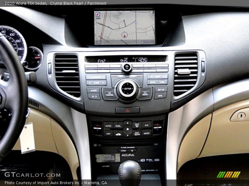 Crystal Black Pearl / Parchment 2010 Acura TSX Sedan