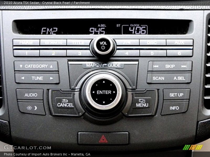 Crystal Black Pearl / Parchment 2010 Acura TSX Sedan