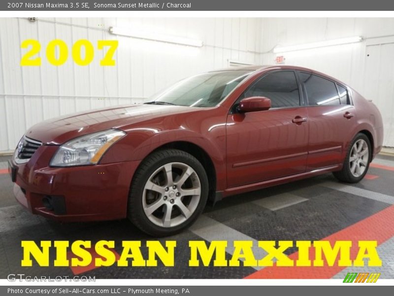 Sonoma Sunset Metallic / Charcoal 2007 Nissan Maxima 3.5 SE