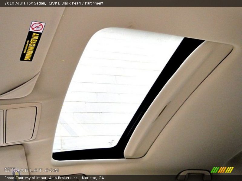Crystal Black Pearl / Parchment 2010 Acura TSX Sedan