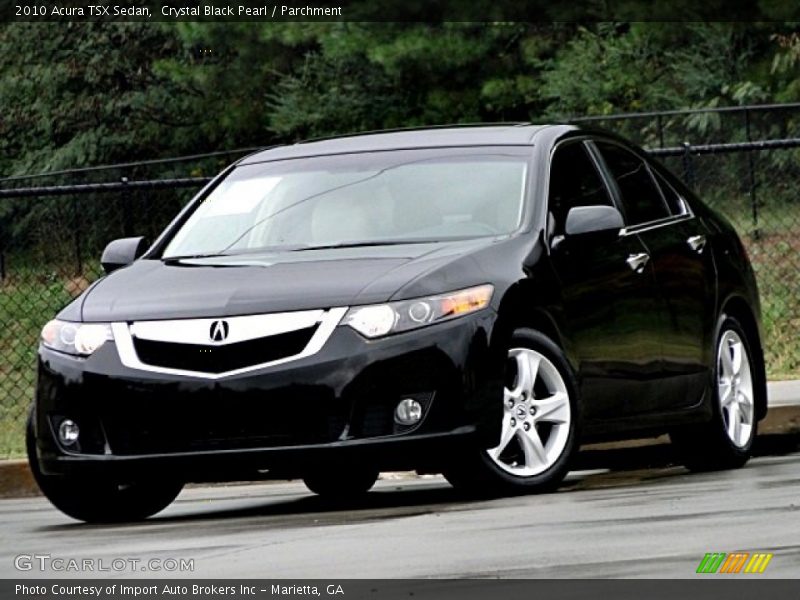 Crystal Black Pearl / Parchment 2010 Acura TSX Sedan