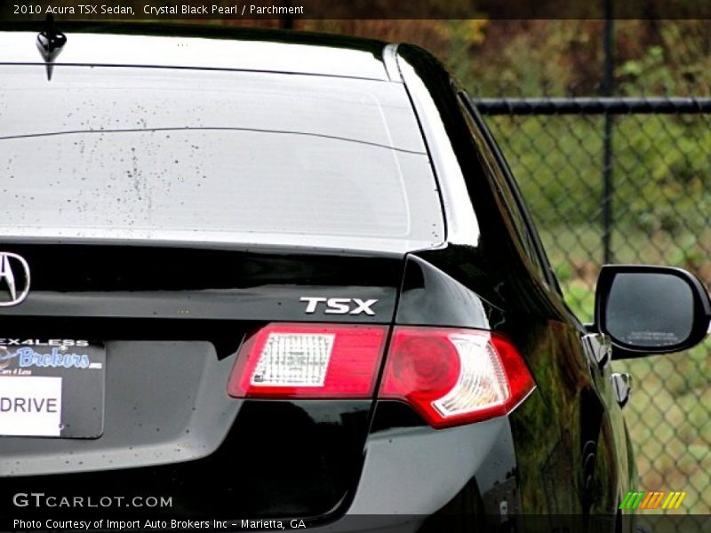 Crystal Black Pearl / Parchment 2010 Acura TSX Sedan