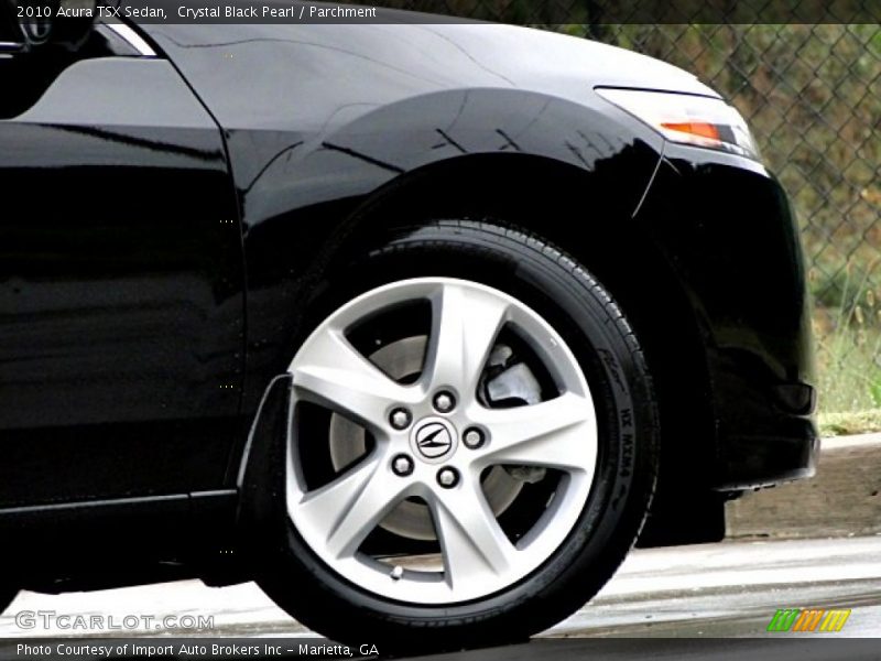 Crystal Black Pearl / Parchment 2010 Acura TSX Sedan