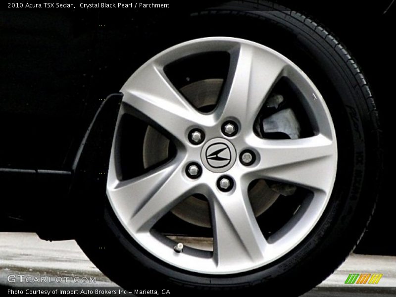 Crystal Black Pearl / Parchment 2010 Acura TSX Sedan