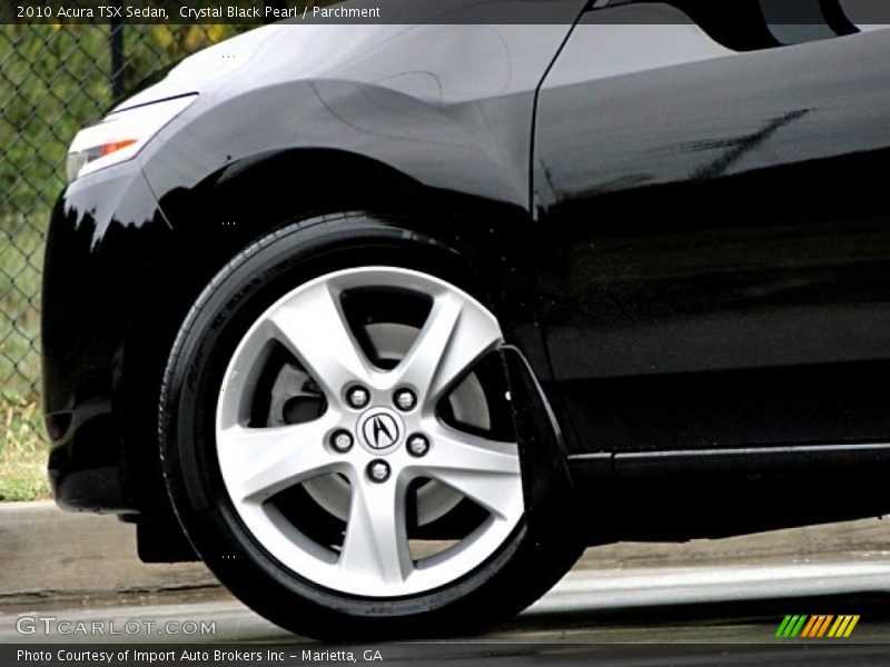 Crystal Black Pearl / Parchment 2010 Acura TSX Sedan