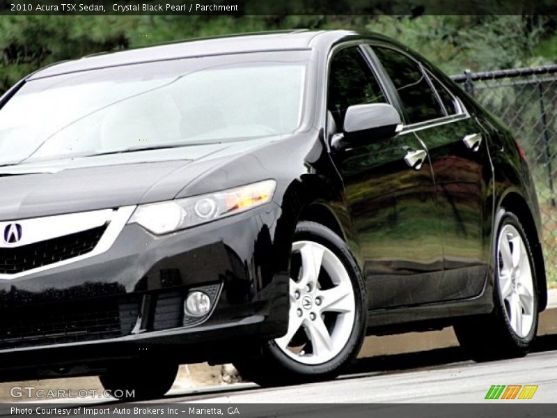 Crystal Black Pearl / Parchment 2010 Acura TSX Sedan