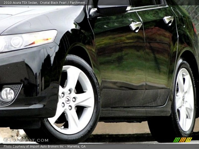 Crystal Black Pearl / Parchment 2010 Acura TSX Sedan