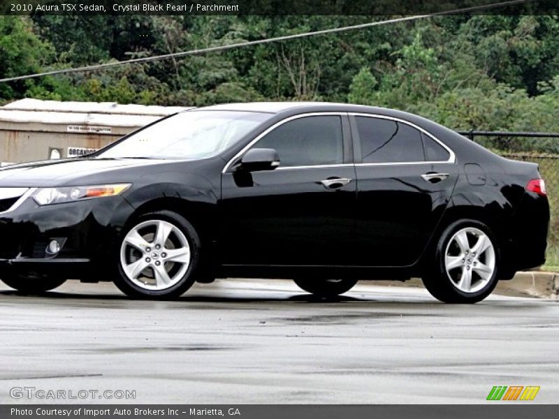 Crystal Black Pearl / Parchment 2010 Acura TSX Sedan