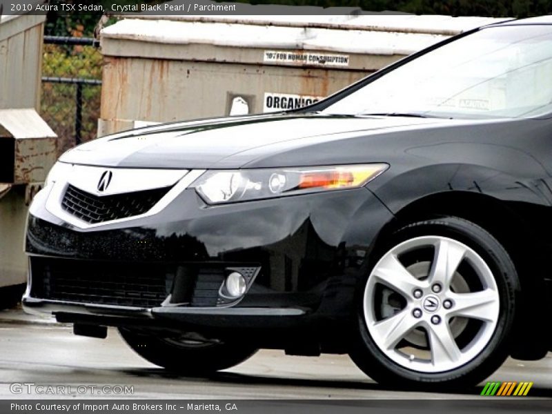 Crystal Black Pearl / Parchment 2010 Acura TSX Sedan