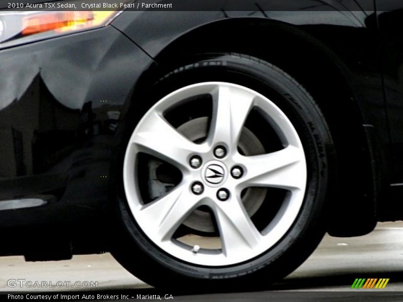 Crystal Black Pearl / Parchment 2010 Acura TSX Sedan