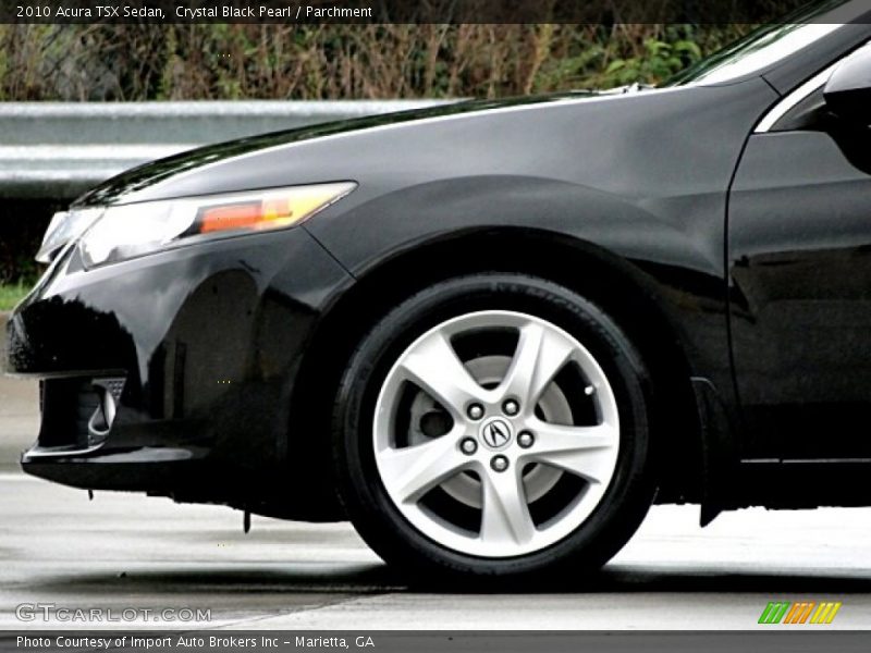 Crystal Black Pearl / Parchment 2010 Acura TSX Sedan