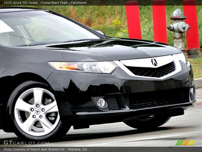 Crystal Black Pearl / Parchment 2010 Acura TSX Sedan