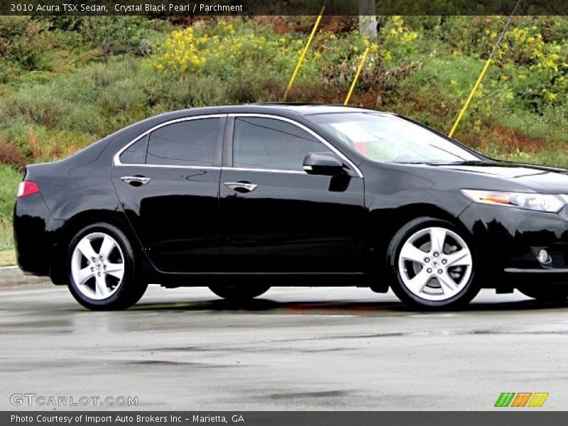Crystal Black Pearl / Parchment 2010 Acura TSX Sedan