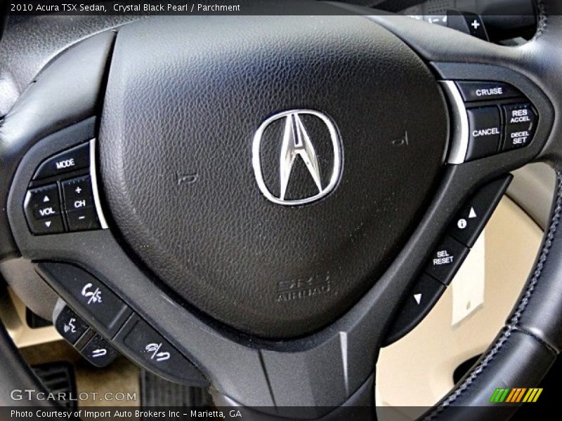 Crystal Black Pearl / Parchment 2010 Acura TSX Sedan