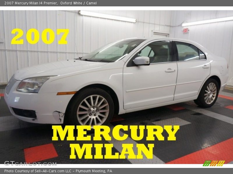 Oxford White / Camel 2007 Mercury Milan I4 Premier