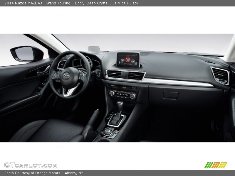 Deep Crystal Blue Mica / Black 2014 Mazda MAZDA3 i Grand Touring 5 Door