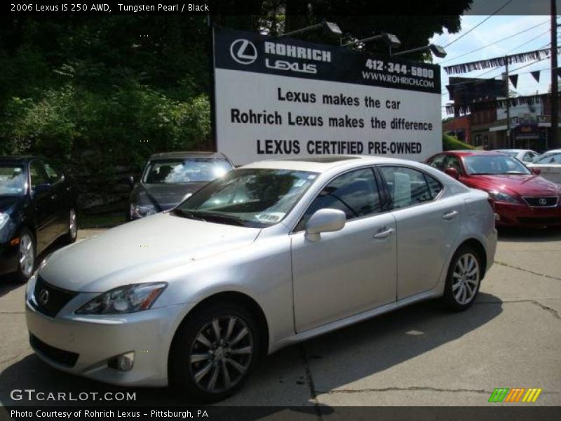 Tungsten Pearl / Black 2006 Lexus IS 250 AWD