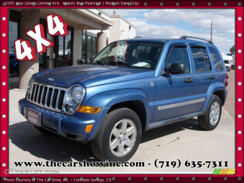 Atlantic Blue Pearlcoat / Medium Slate Gray 2005 Jeep Liberty Limited 4x4