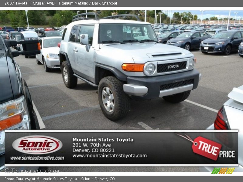 Titanium Metallic / Dark Charcoal 2007 Toyota FJ Cruiser 4WD