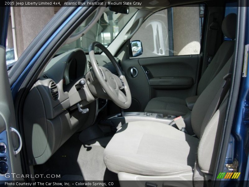 Atlantic Blue Pearlcoat / Medium Slate Gray 2005 Jeep Liberty Limited 4x4