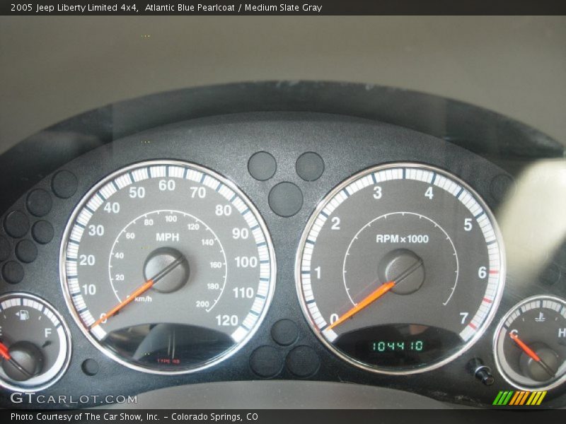 Atlantic Blue Pearlcoat / Medium Slate Gray 2005 Jeep Liberty Limited 4x4