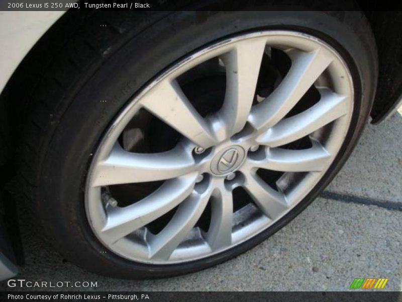 Tungsten Pearl / Black 2006 Lexus IS 250 AWD