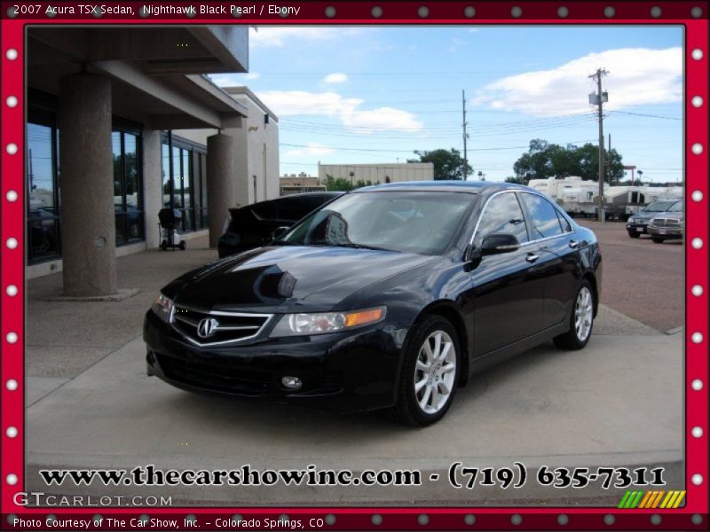 Nighthawk Black Pearl / Ebony 2007 Acura TSX Sedan