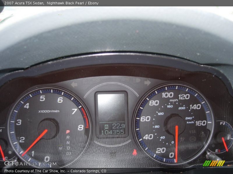 Nighthawk Black Pearl / Ebony 2007 Acura TSX Sedan