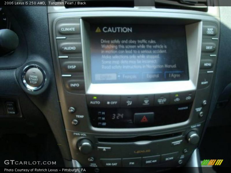 Tungsten Pearl / Black 2006 Lexus IS 250 AWD