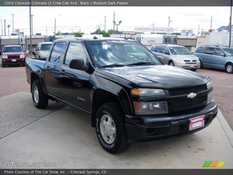 Black / Medium Dark Pewter 2004 Chevrolet Colorado LS Crew Cab 4x4