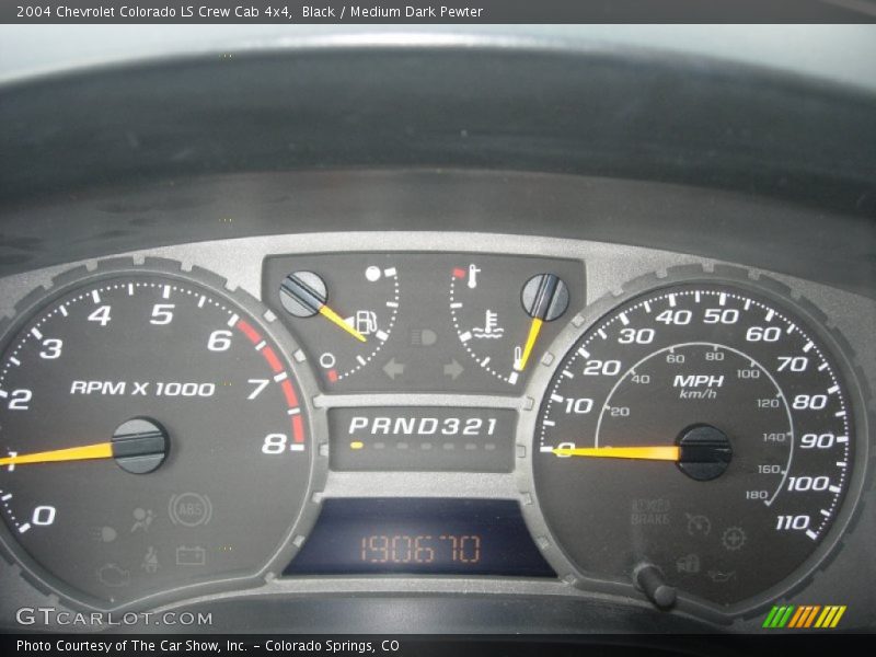 Black / Medium Dark Pewter 2004 Chevrolet Colorado LS Crew Cab 4x4
