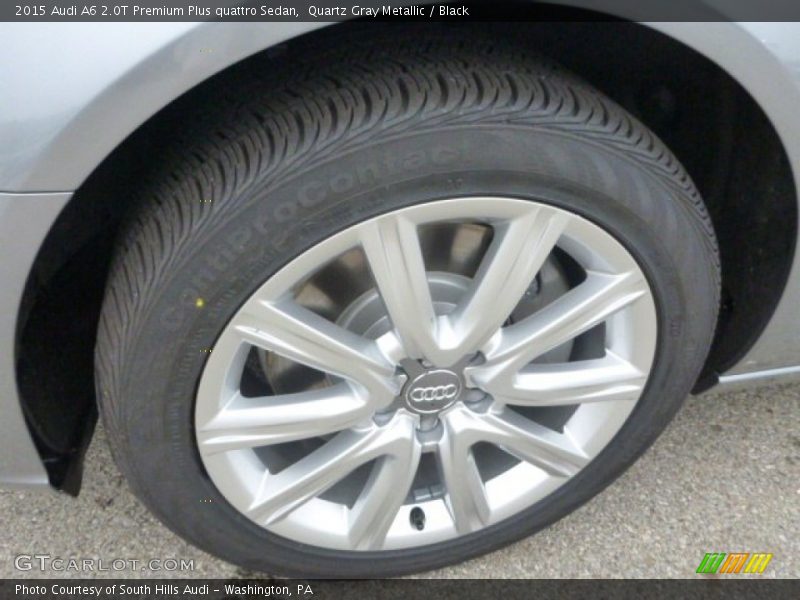Quartz Gray Metallic / Black 2015 Audi A6 2.0T Premium Plus quattro Sedan