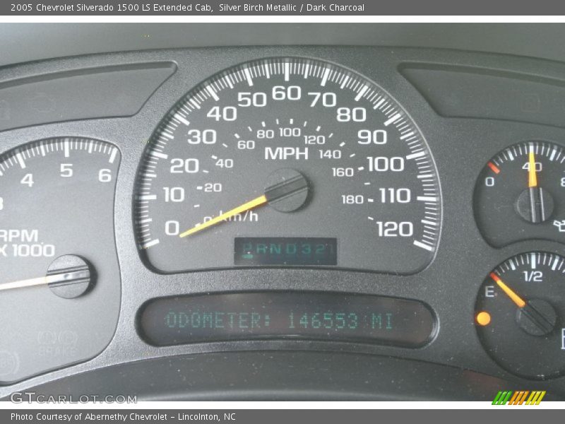 Silver Birch Metallic / Dark Charcoal 2005 Chevrolet Silverado 1500 LS Extended Cab