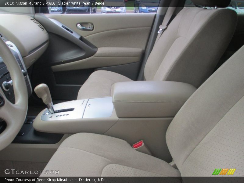 Glacier White Pearl / Beige 2010 Nissan Murano S AWD