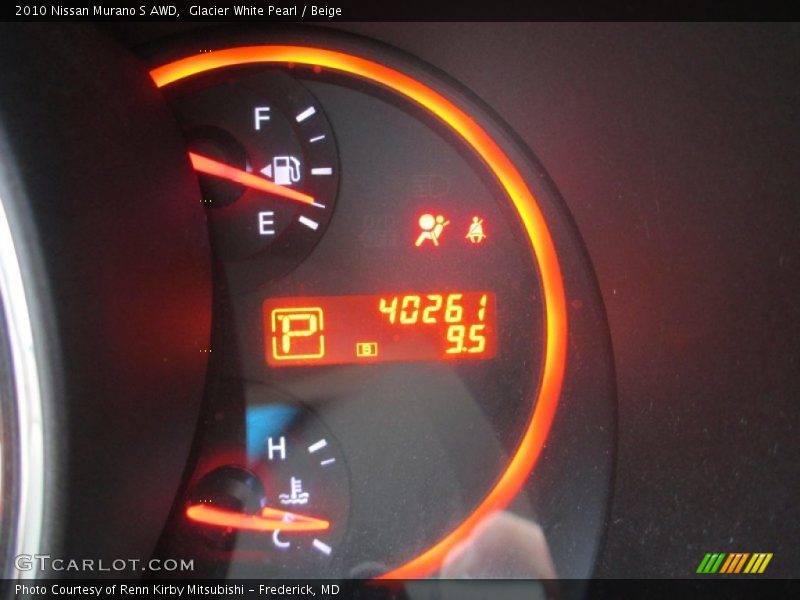 Glacier White Pearl / Beige 2010 Nissan Murano S AWD