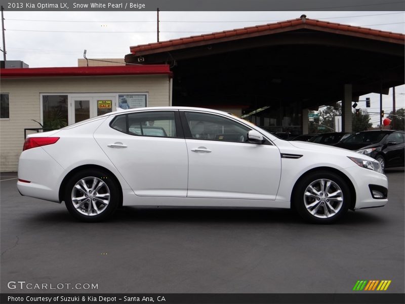 Snow White Pearl / Beige 2013 Kia Optima LX
